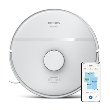 Philips Série 2000 Aspirateur-Robot - Aspiration et Lavage Simultanés, Boost Tapis, Navigation LDS, Application Homerun, 2700 Pa, 130 Min Autonomie (XU2000/20)