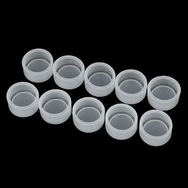 Lot de 10 cache-boutons transparents pour montage de 22 mm - Protection de bouton poussoir industriel compatible La38 Lay7 Push Lay37 - Matériau en caoutchouc