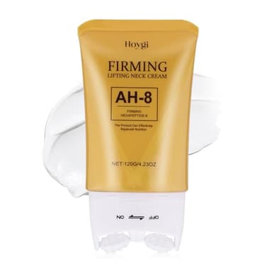 VRAIKO HOYGI AH-8 Crème raffermissante pour le cou Guasha 2 en 1 avec applicateur à rouleau, pour peau saggy, double chin, lifting du visage, 120 g (1 PC)
