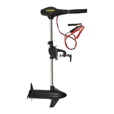 Moteur hors-bord électrique 12V, avec une force de poussée de 80 lbs, arbre court, fonction de basculement à 90°, indicateur de batterie, interrupteur de protection, pour bateaux gonflables, bateaux