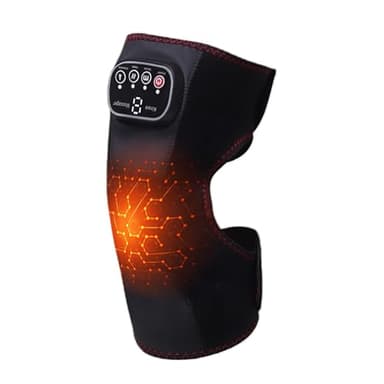 Coussin chauffant pour genou, masseur de genou chauffant - Genouillère chauffante avec massage | Genouillère de massage à température réglable pour genou, épaule et coude