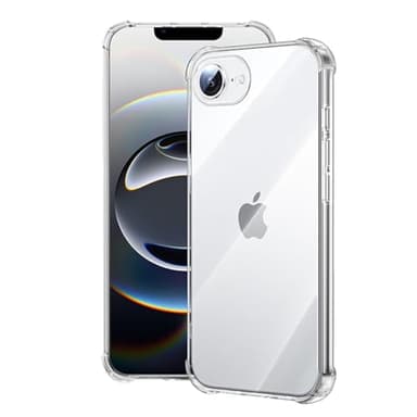 Melomon Coque pour iPhone 16e (6,1 Pouces), 16e/SE 4th étui de Protection Transparente Antichoc, Housse Anti-Rayures pour iPhone 16e/SE 4th 2025 - (HD Clair)