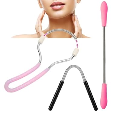 ZOPJUMA 3 Pièces Épilateur de Visage,Épilateur de Visage à Ressort,Epilation Facial Hair,Epilation Visage Femme,Idéal pour Enlever les Poils Sur le Front,Les Joues et le Menton