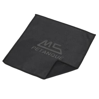 Lot de 5 chiffons de pétanque en microfibre, MS Pétanque noir