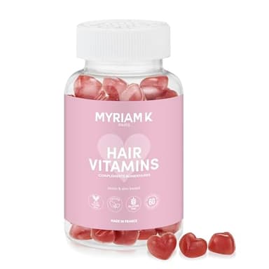 MYRIAM K PARIS – Red Love Gummies Pousse Cheveux Rapide – Complément Alimentaire à la Biotine Ultra-Dosée 20 000% – Croissance, Force & Éclat – Goût Fruits Rouges – 30 Jours de Cure