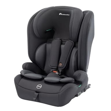 Bebeconfort EverFix Plus i-Size, Siège Auto Evolutif, 15 mois - 12 ans, 76-150 cm, Rehausseur Voiture Enfant ISOFIX, Protection Contre Les Chocs Latéraux, 14 Positions D'appui-tête, Full Black