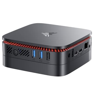 NiPoGi Mini PC Ιntel Alder Lake N100 (jusqu'à 3.4GHz) 16Go DDR4/512Go M.2 SSD,Ordinateur de Bureau, Tour PC 4K@60HZ HD Dual Display,WiFi 2.4G/5G, RJ45 Gigabit Ethernet, BT4.2,Ordinateur VESA Supporté