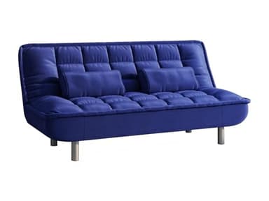 Vente-unique - Canapé Convertible clic-clac MISHAN en Tissu - Bleu - 3 Places