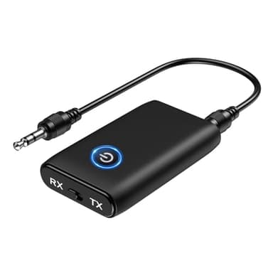 ORIA Récepteur Bluetooth 5.3, Adaptateur Voiture Jack 3,5mm, 2 en 1 Auxiliaire Bluetooth pour Voiture, Adapté pour Voiture, Systèmes Stéréo et Ecouteurs, Appels Mains Libres, Chargement USB