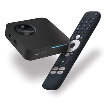 GX1 Box TV Android 4K Google TV 14 [4Go RAM & 32Go Stockage] – Lecteur Multimédia Streaming avec Upscaling IA, HDR10+ & Audio 3D, WiFi 6, Ethernet, 2X USB