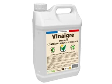 Vinaigre Désherbant - Prêt A Verser - Grand Format - 5L - Efficace Contre Les Mauvaises Herbes - Substance De Bases VINPAV5