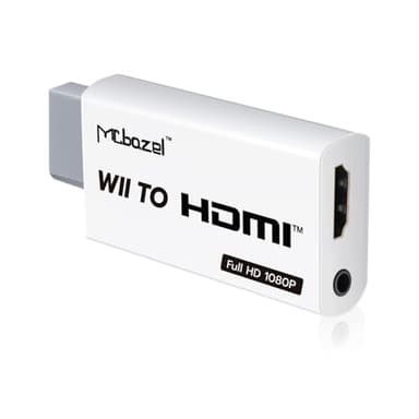 Mcbazel Wii to HDMI Converter, Convertisseur HDMI Wii Adaptateur Vidéo Full HD 1080P avec Audio 3,5 mm