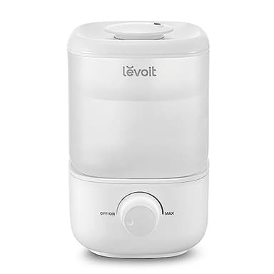 LEVOIT Humidificateur de remplissage supérieur pour chambre à coucher, réservoir de 2,5 L pour grande pièce, facile à remplir et à nettoyer, humidificateur d'air silencieux de 26 dB pour maison, bébé,
