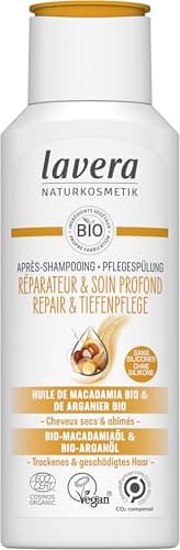 lavera Après-Shampooing Réparation & Soin profond - sans silicone - Réparation intense & soin riche - vegan - cosmétiques naturels - 200 ml