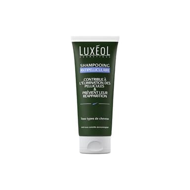 LUXÉOL - Shampooing Antipelliculaire - Élimine & Prévient La Réapparition Des Pellicules - Respecte Le Cuir Chevelu - Tous Types De Cheveux - Fabriqué En France - 200ml
