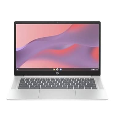 HP Chromebook 14a-nf0000sf Ordinateur Portable 14" FHD IPS, PC Portable (Intel Core i3-N305, RAM 8 Go, UFS 256 Go, Intel UHD Graphics, Chrome OS), Laptop Argent, Clavier AZERTY
