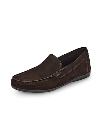 Geox Homme U SIRON A Mocassin, Dark Brown, 43 EU