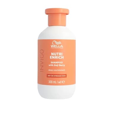 Wella Professionals Invigo Nutri Enrich Shampoing Nourrissant et Hydratant pour Cheveux Secs et Abîmés - Avec Acide Oléique et Baies de Goji (300ml)