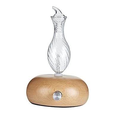 Aromathérapie Diffuseur Nébulisation Diffuseur D'huiles Essentielles, Bois Verre Nébuliseur, Eau, remplit Chambres avec, C
