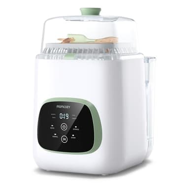Momcozy Bottle Washer Nettoyeur de bouteilles le plus rapide avec haute pression de 2,2 kPa, 99,9% de germes éliminés, cycle rapide de 19 minutes, pour toutes les marques de bouteilles