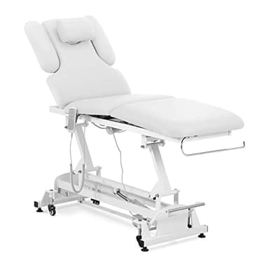 Physa Physa Nantes White_PH Table De Massage Professionnelle Électrique Lit De Massage Table De Soin Kiné 3 Moteurs Blanc 200 kg