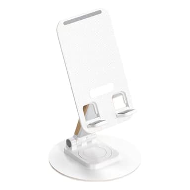 Support De Téléphone En Métal - Porte Cellule Pliable, Cadre De Support Compact De Téléphone Portable | Montage Smartphone Organisation Non Slip De Bureau, 360 Degrés Rotation Vision