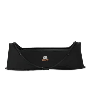 Deryan Infant Baby Bed - Lit de Voyage bébé Pop Up - de la Naissance à 1,5 Ans - Léger et Compact - S'installe en 2 Secondes - Lit de Voyage bébé - y Compris moustiquaire et Sac de Voyage Noir