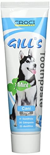 Croci Gill'S - desntifrice pour Chiens à la Menthe, pour Le Nettoyage et l'Hygiène Buccale dess Chiens, Prévient la Mauvaise Haleine, 100 g