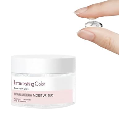 Crème Hydratante Acide Hyaluronique pour le Visage, Creme Hydratante en Gelée avec des Céramides, crème hydratante Profonde Anti-Âge et Raffermissant pour Femme et Homme