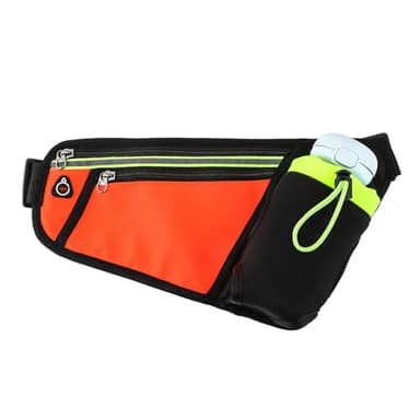 Guyode Ceinture Running, Porte Telephone Course a Pied, Ceinture Hydratation Running, Réglable Convient pour Gym, Voyage, Escalade, Randonnée, Marathon, Vélo (Bouteilles Non incluses) Orange