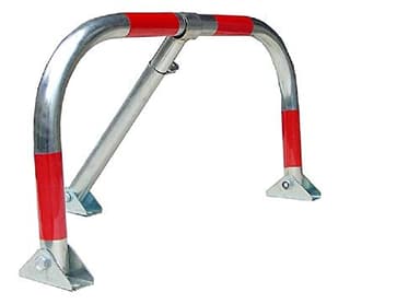 BARRIÈRE DE PARKING EN ZINC AVEC PORTE-CADENAS