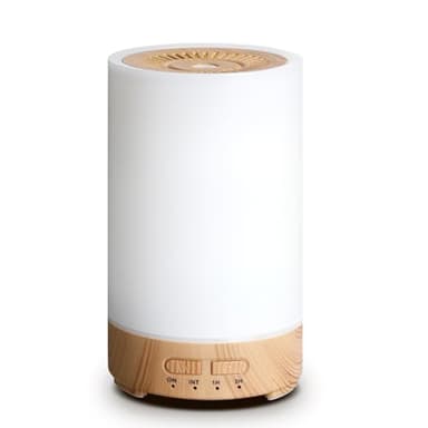 Romon Diffuseur d'Huile Essentielle, 150ML Diffuseur Arômes, Ultrasonique Diffuseur Huiles Essentielles Electrique avec 7 Couleurs LED Humidificateur d'air pour Appartement Bureau Maison Yoga