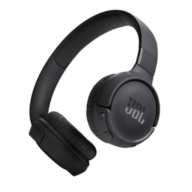 JBL Tune 520BT, casque audio sans fil, léger et confortable, Bluetooth 5.3, autonomie jusqu'à 57 h, charge rapide, son JBL Pure Bass, noir