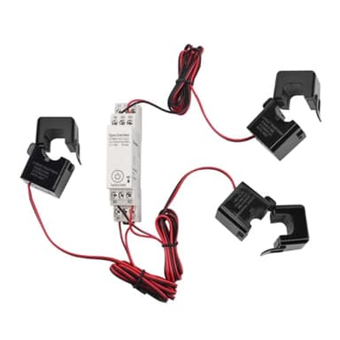 Yarryuter Compteur D'Énergie Triphasé Zigbee 100-240 V Application Mobile Télécommande Compteur D'Énergie Ferroviaire Multifonctionnel Domestique