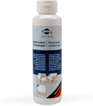 Gel de contact 250g. axion | Améliore la conductivité des électrodes TENS et EMS | Gel conducteur pour l’électrostimulation