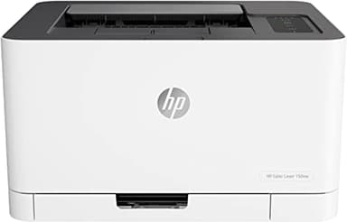 HP Color LaserJet 150nw, 4ZB95A, Imprimante monofonction A4, Impression recto verso manuelle, 18 ppm, USB, Wi-Fi, Écran LCD, Blanche