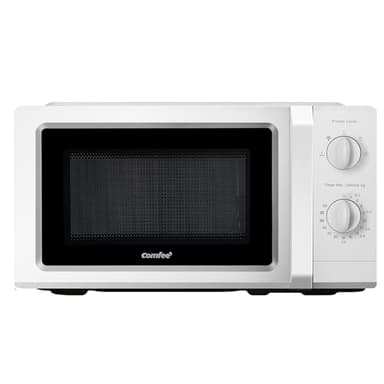 COMFEE' CMO-MP012OC(WH) Micro-ondes Onduleur, 700W de Puissance, 5 Niveaux de Puissance, Décongélation, Minuterie de 30 minutes, 19L, Blanc
