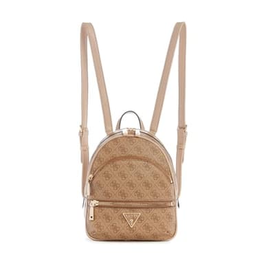 GUESS Manhattan Backpack Sac à Dos, Logo Latte, Taille Unique Femme