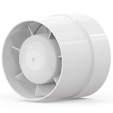 ANBOO 100mm extracteur d'air silencieux 12W 107m³/h aérateur a piles ventilation extracteur dair, aérateur extracteur pour bain, évents, serres, tentes