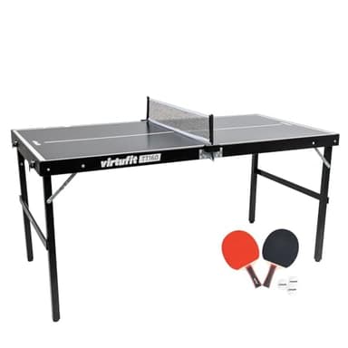VirtuFit Mini table de tennis de table TT160 - Avec 2 Battes et 3 balles
