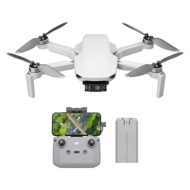 DJI Mini 4K, Drone Caméra 4K UHD, Moins de 249 g, Stabilisation de la Nacelle à 3 Axes, Transmission Vidéo sur 10 km, Retour Auto, Résistance au Vent, Temps de Vol max. de 31 min, C0, QuickShots