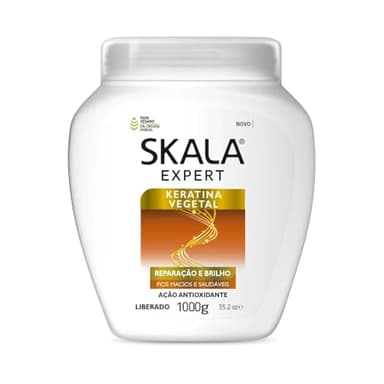 -Skala Expert- Masque à la kératine végétale/Crème revitalisante - 1000 ml - 100% végétalien - Cheveux profondément hydratés et réparés