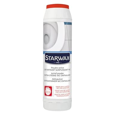 STARWAX - Poudre Détartrante et Décapante WC- 1KG - Cas Extrêmes - Spécial trainées tenaces - Poudre action Choc - Rénove parois et fonds de cuvette