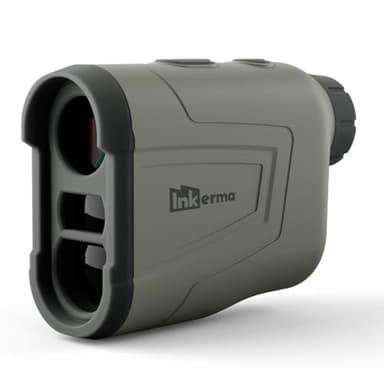 Télémètre Chasse, Inkerma Télémètre de Chasse Rechargeable avec Grossissement 6X, Écran LCD, 1000m Distance/Angle/Compensation de Pente/Vitesse/Scan Fonctionnel (Hunter-E)