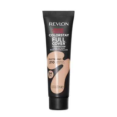 Revlon ColorStay Full Cover - Fond de Teint Couvrant Imperfections - Maquillage Teint - Couvrance optimale et fini mat - Résite à Toutes Épreuves - Effet Seconde Peau - 30ml - N210 Sand Beige
