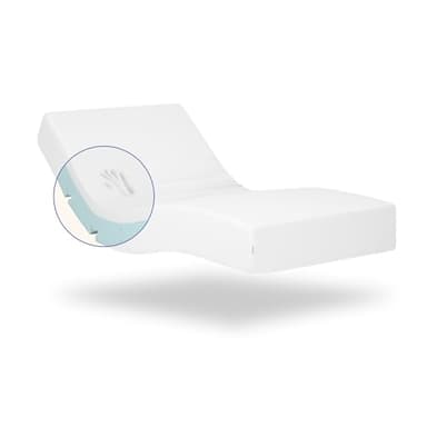 Geriafy - Matelas viscoélastique 80x190-20 cm d'épaisseur - Tissu Frais et Doux - Convient aux Lits électriques et normaux, Blanc