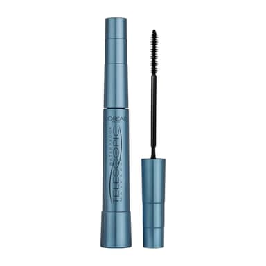 L'Oréal Paris - Mascara Volume et Longueur Waterproof - Formule Fortifiante Enrichie en Céramide - Brosse Exclusive Double Face - Telescopic Lift Waterproof - Couleur : Noir