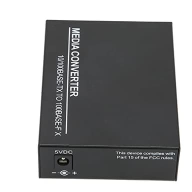 LBEC Modem à Fibre Optique, Convertisseur de MéDia à Fibre Optique avec BoîTier en MéTal éMetteur-RéCepteur à Fibre Optique pour Une Utilisation en IntéRieur et en ExtéRieur Prise UE