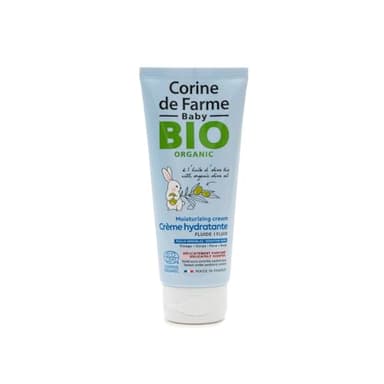 Corine de Farme - Crème Hydratante Parfumée Bio pour Bébé dès la Naissance - à l'Huile d'Olive Bio et au Beurre de Karité Bio - Convient aux Peaux Sensibles - Fabriquée en France