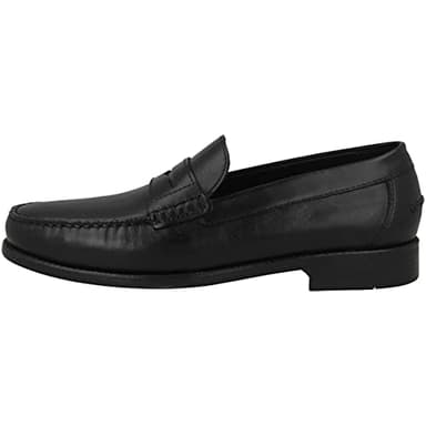 Geox Homme U New Damon B Mocassins, Black, 43 EU